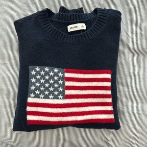 Hollister American flag knit